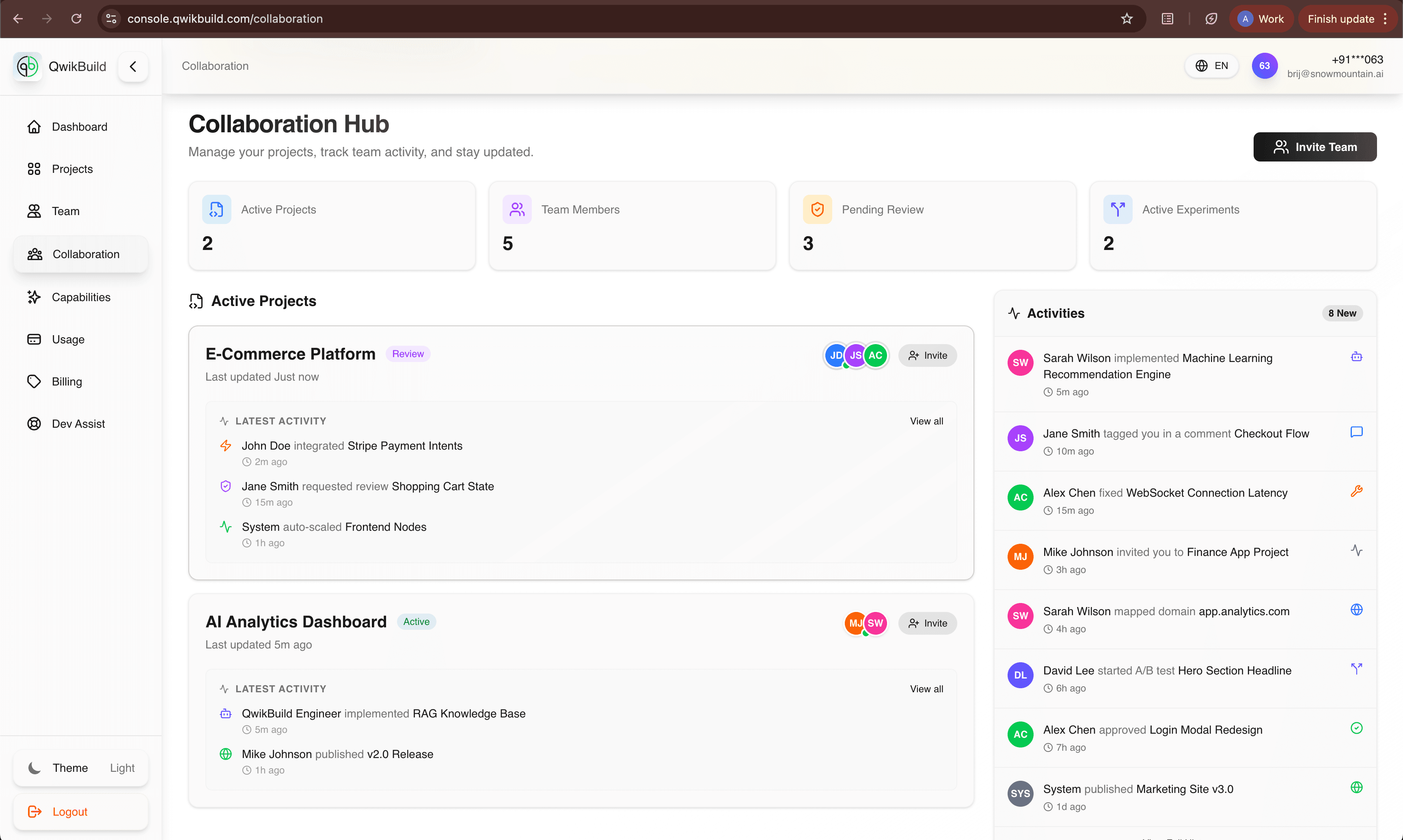 Collaboration screenshot